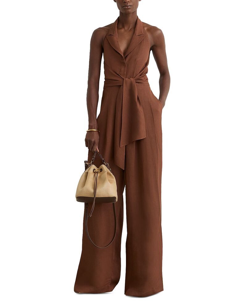 レイス レディース トップス ジャンプスーツ REISS Taya Jumpsuit Rust Orange オレンジ