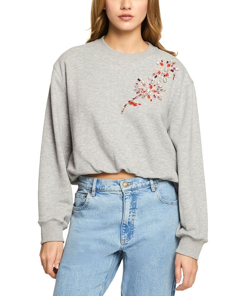 サンク セプト レディース アウター パーカー・スウェット シャツ Cinq Septwilight Davin Spark Sweatshirt Heather Grey グレー