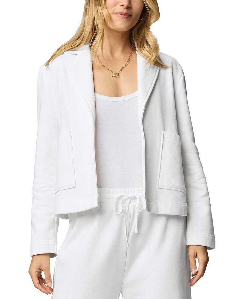スプレンディット レディース アウター ジャケット・ブルゾン パイル ブレザー Splendid Matilda Terry Blazer White ホワイト