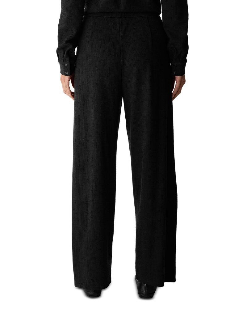 エイリーンフィッシャー レディース ボトムス カジュアルパンツ ストレート アンクル ジャージー Eileen Fisher Stretch Jersey Straight Leg Ankle Pants Black ブラック