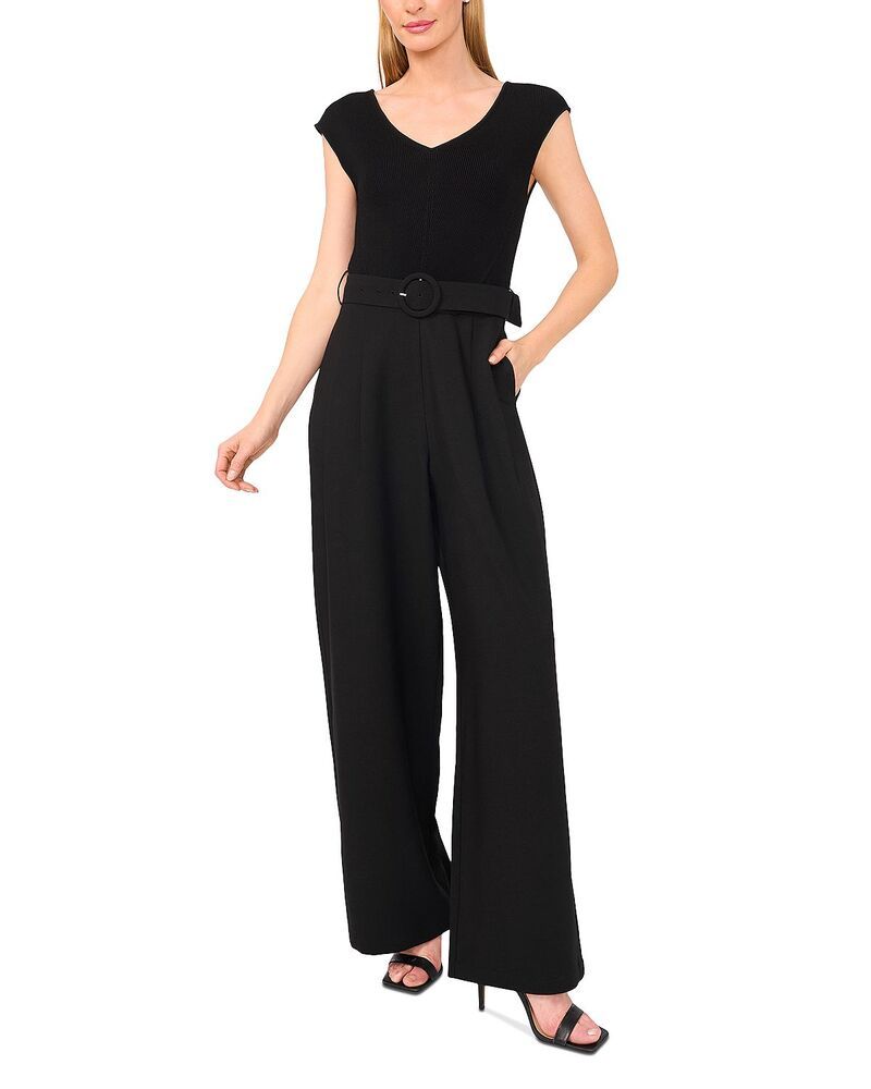 テッドベーカー レディース トップス ジャンプスーツ ノースリーブ Ted Baker Belted Sleeveless Jumpsuit Rich Black ブラック