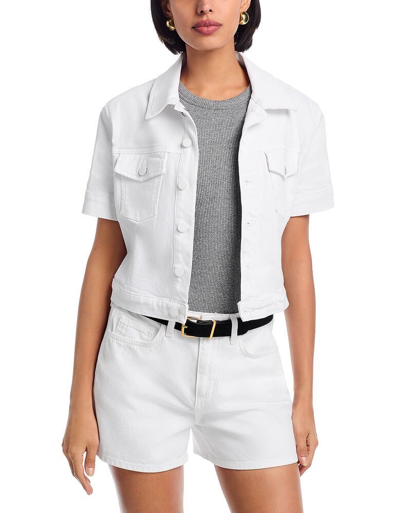 ラジャンス レディース アウター ジャケット・ブルゾン LAGENCE Kirstie Crop Jacket Blanc