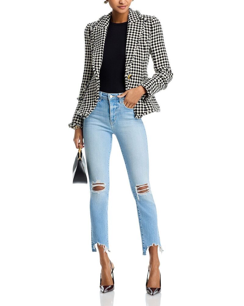 ラジャンス レディース ボトムス デニムパンツ ジーンズ LAGENCE High Line High Rise Skinny Jeans in Rosedale Destruct Rosedale Destruct
