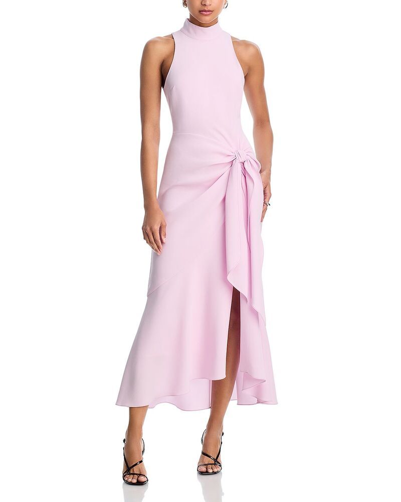 サンク セプト レディース トップス ワンピース タートルネックレープ Cinq Sept Crepe Rori Tie Waisturtleneck Dressoft Peony