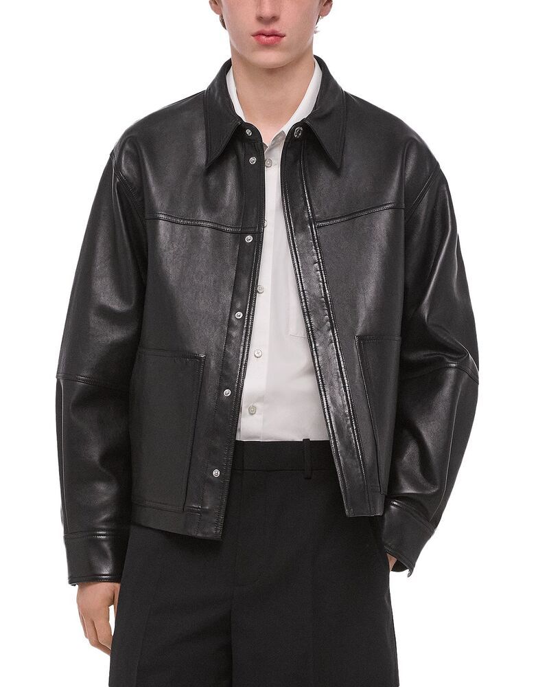 ヘルムート ラング メンズ アウター ジャケット・ブルゾン レザー Helmut Lang Leather Jacket BlackBlack ブラック
