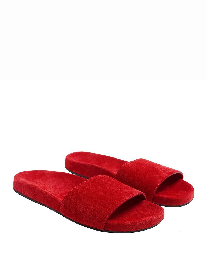 ジェニーケイン レディース シューズ サンダル スエード Jenni Kayne Womens Lyle Suede Slide Sandals Red レッド