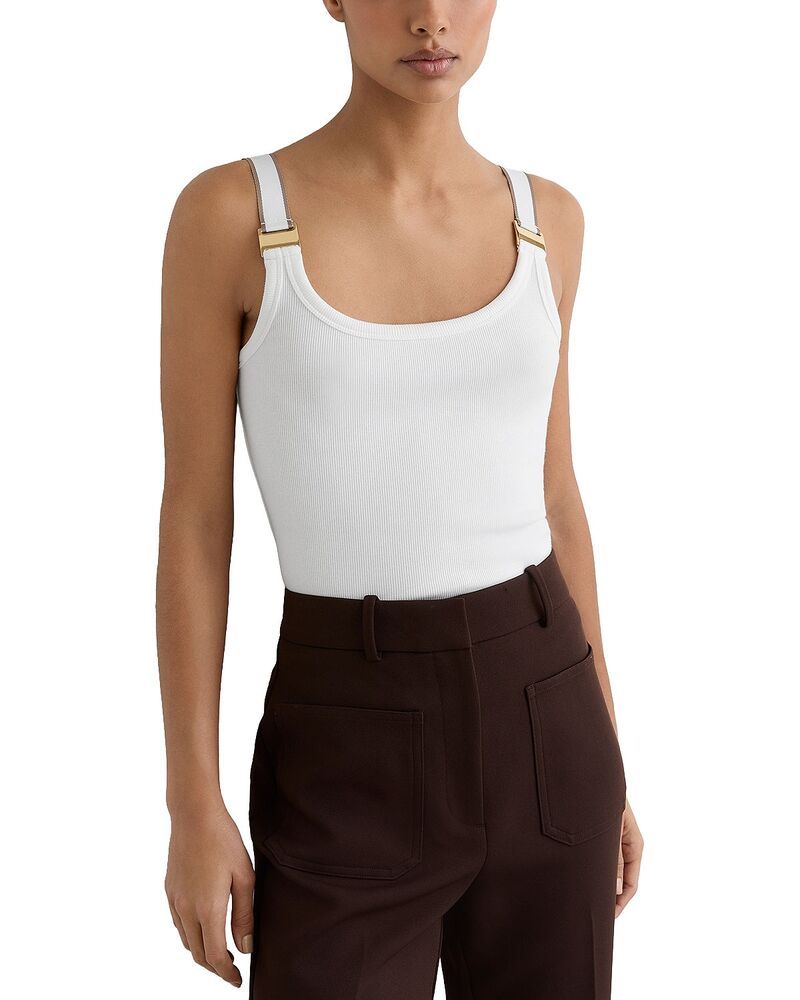 レイス レディース アウター ベスト REISS Vinnie Vest WhiteCamel ホワイト