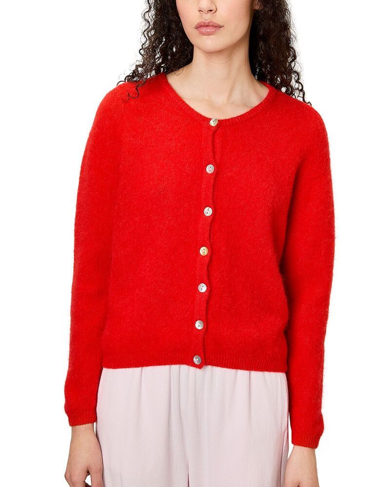 アメリカンヴィンテージ レディース アウター カーディガン American Vintage Vito Long Sleeve Cardigan Fraise