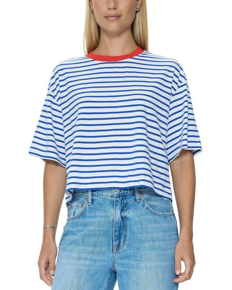 ピストーラ レディース トップス Tシャツ クロップド Pistola Mae Cropped Tee Maritime