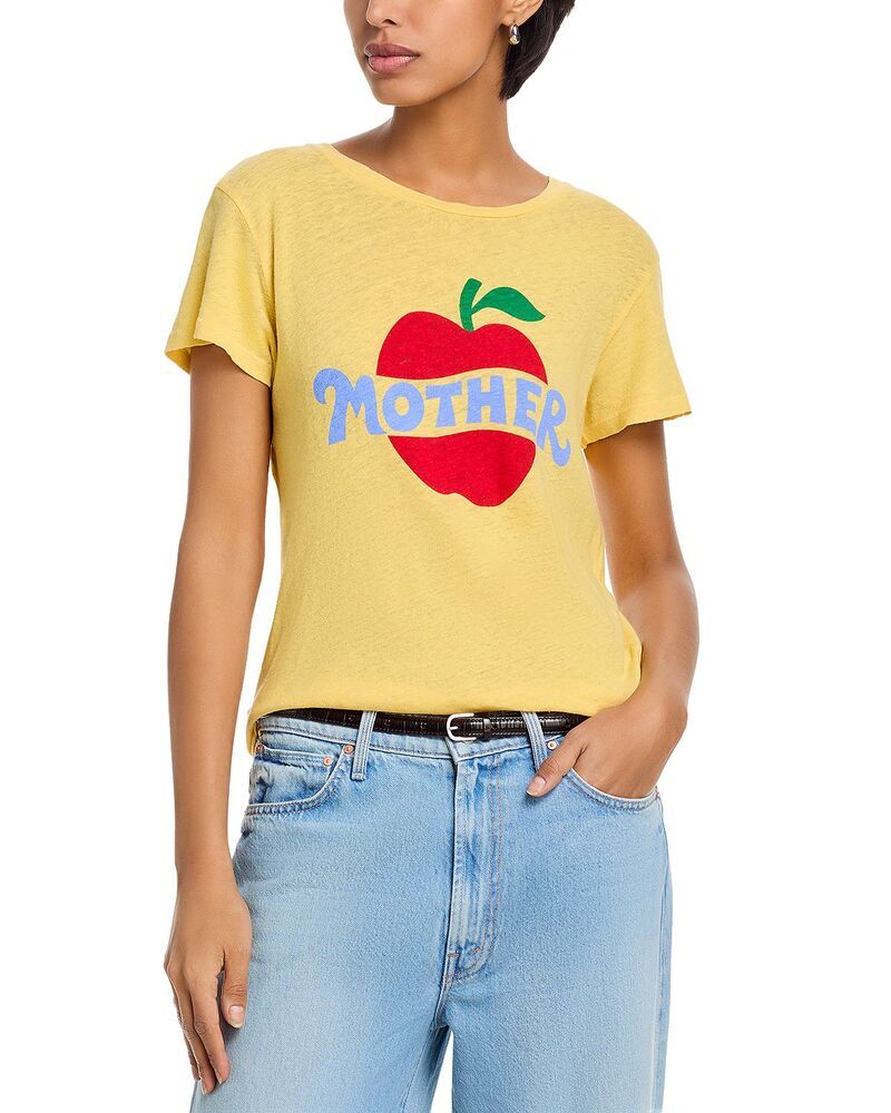 マザー レディース トップス Tシャツ MOTHER The Lil Sinful Tee Mother Apple