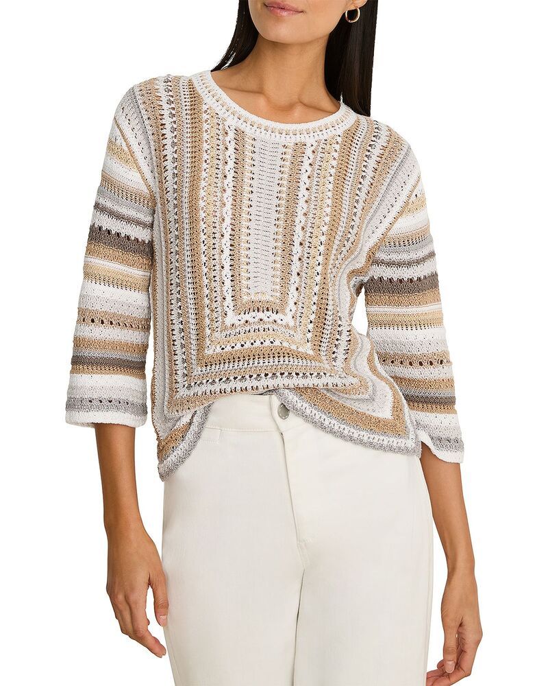 ニックプラスゾーイ レディース アウター ニット・セーター NICZOE Pastiche Mix Sweater Neutral Multi マルチカラー