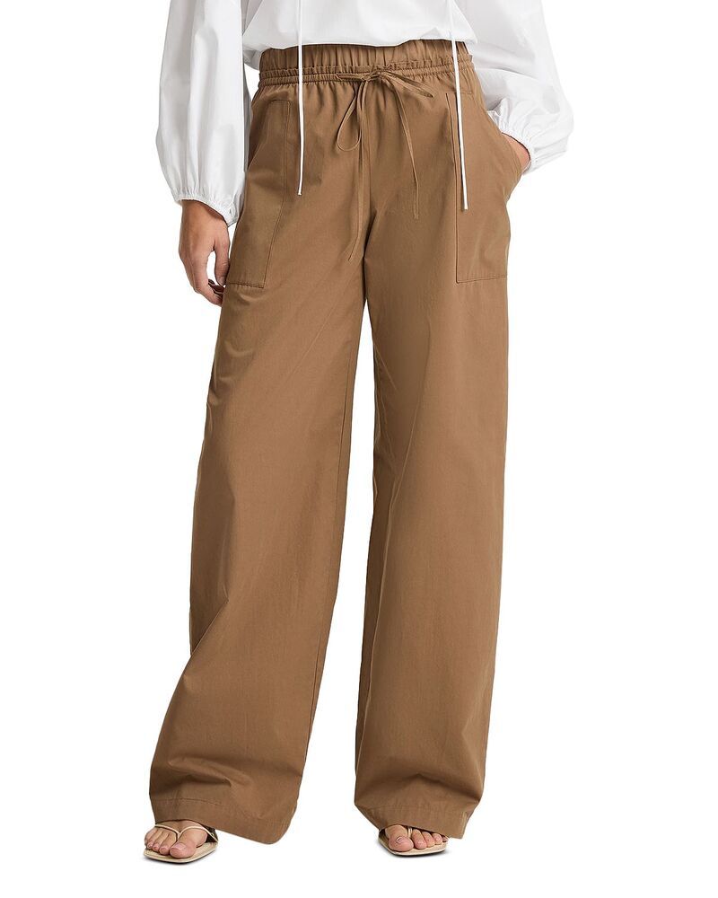 ヴィンス レディース ボトムス カジュアルパンツ コットン Vince Mid Rise Cotton Drawstring Pants Almondine 57,640円