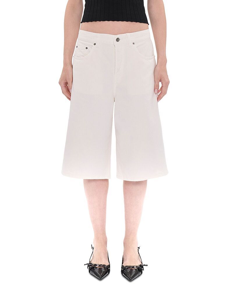 ハイクール レディース ボトムス ハーフパンツ・ショーツ ショートパンツ HAIKURE New Becky Twill Shorts Off White オフホワイト