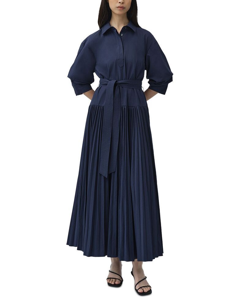 シムカイ レディース トップス ワンピース マキシ SIMKHAI Arlo Belted Maxi Dress Midnight
