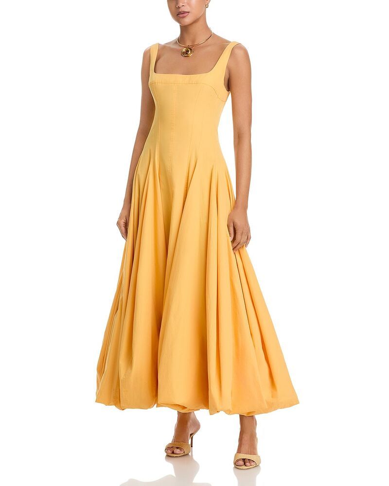 シムカイ レディース トップス ワンピース SIMKHAI Hally Bubble Hem Dress Mango