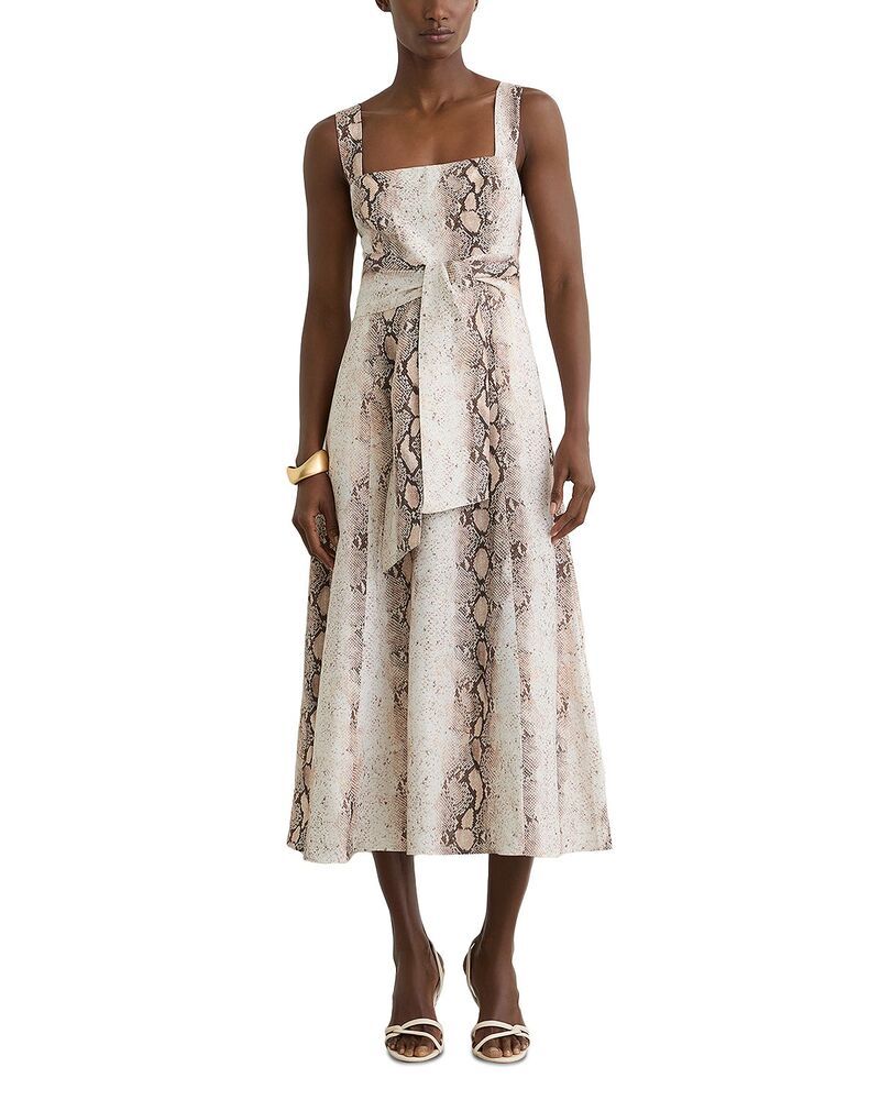 レイス レディース トップス ワンピース ミディ REISS Amy Midi Dress Neutral 55,440円