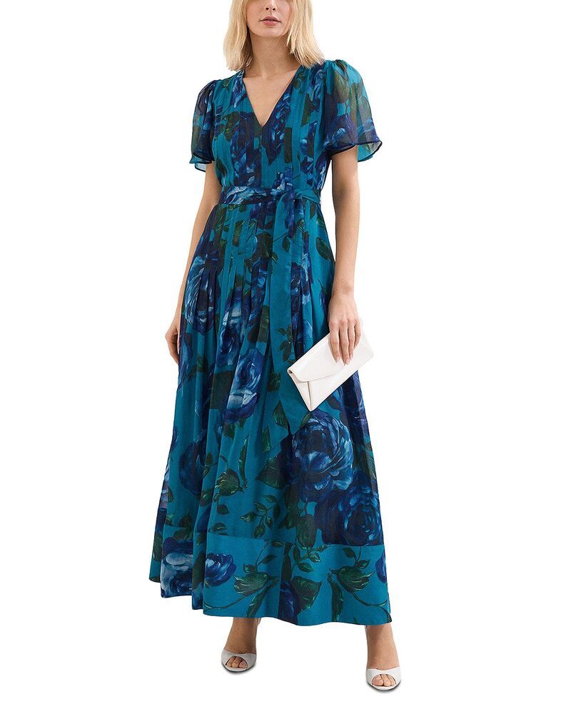 フェイズ・エイト レディース トップス ワンピース フラワー柄 マキシ フラワー Phaseight Skylar Teal Floral Maxi Dress Teal ティール 102,740円