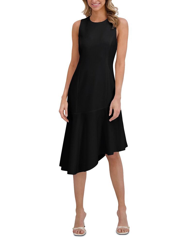 テッドベーカー レディース トップス ワンピース アシンメトリー ミディ Ted Baker Asymmetric Midi Dress Rich Black ブラック
