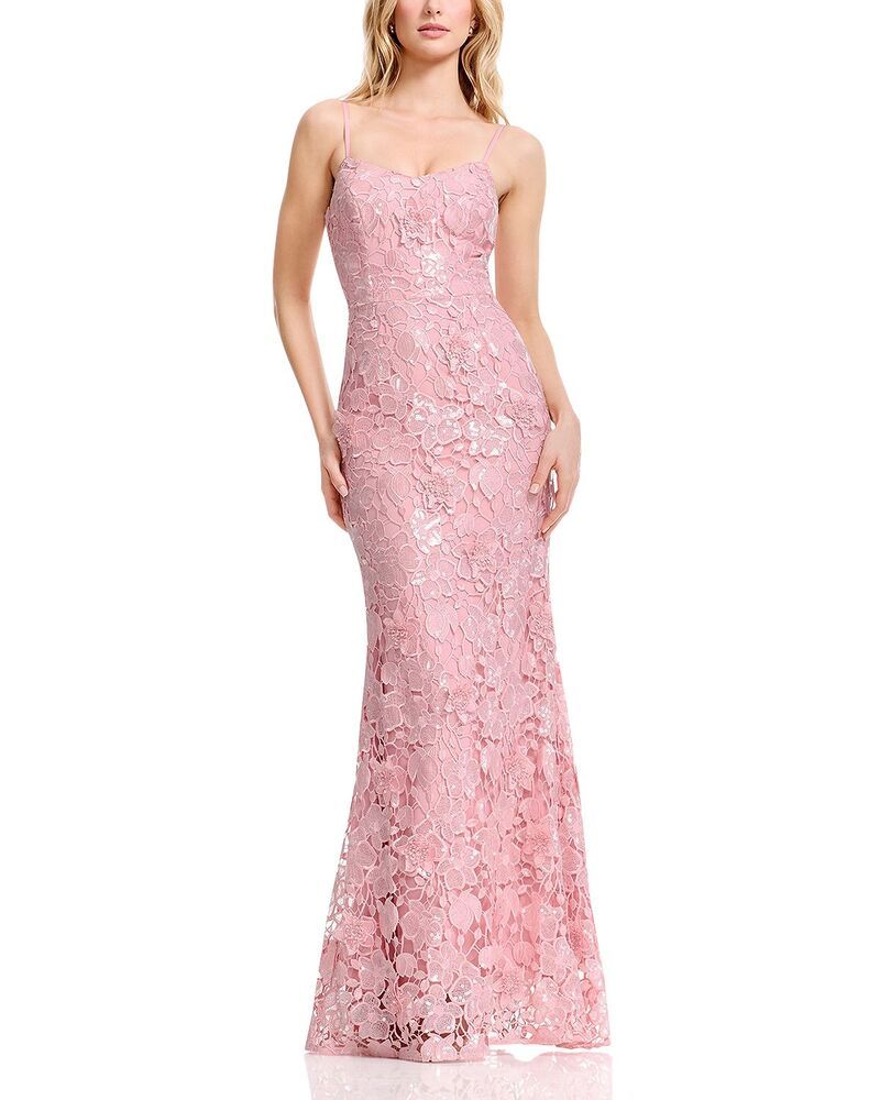 ドレスザポプレーション レディース トップス ワンピース レース Dress the Population Giovanna Lace Dress Blush ブラッシュ