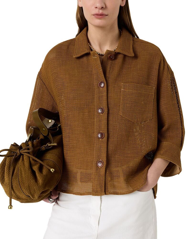 ジェラルド・ダレル レディース アウター ジャケット・ブルゾン メッシュ Gerardarel Tamia Mesh Jacket Caramel