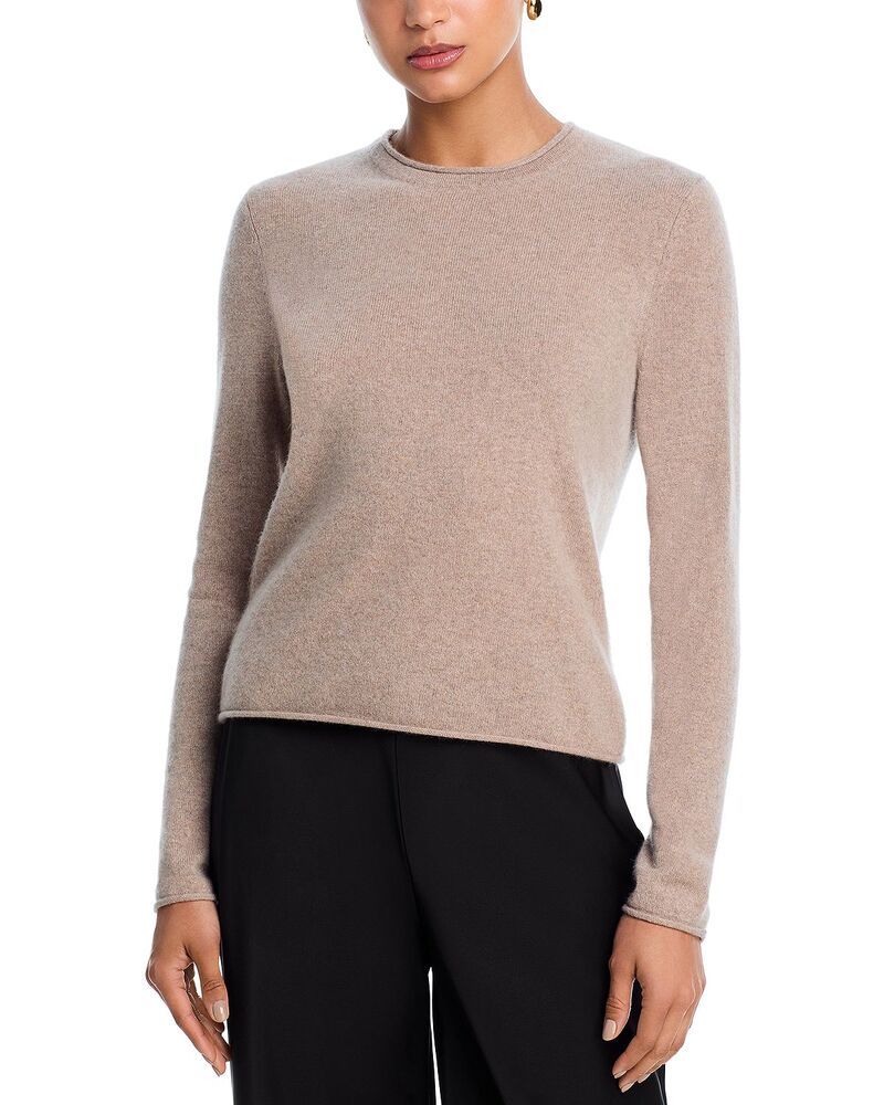 アクア レディース アウター ニット・セーター AQUA 100 Cashmere Rolledge Sweater Exclusive Wheat アクア