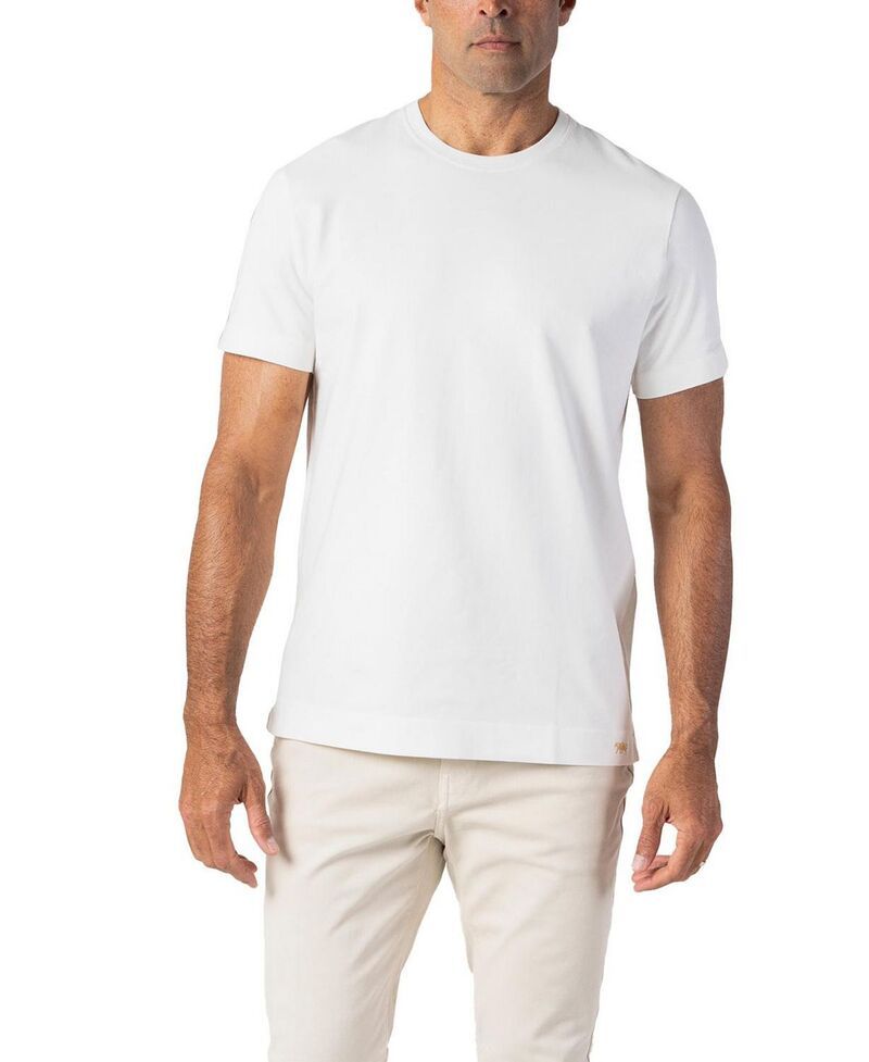 ロバート タルボット メンズ トップス Tシャツ ジャージー Robertalbott Dean Stretch Jersey Tee White ホワイト