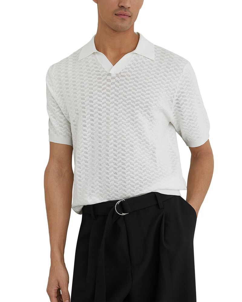 レイス メンズ トップス ポロシャツ スリムフィット REISSlim Fit White Polo Shirt White ホワイト