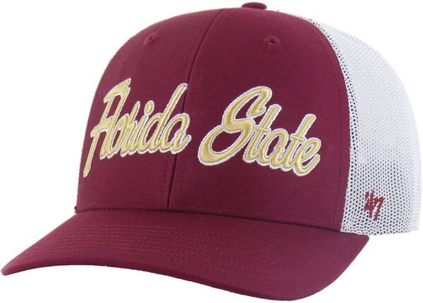 フォーティーセブン レディース アクセサリー 帽子 47 Adult Florida State Seminoles Cardinal Overhand Adjustable Trucker Hat NoColor