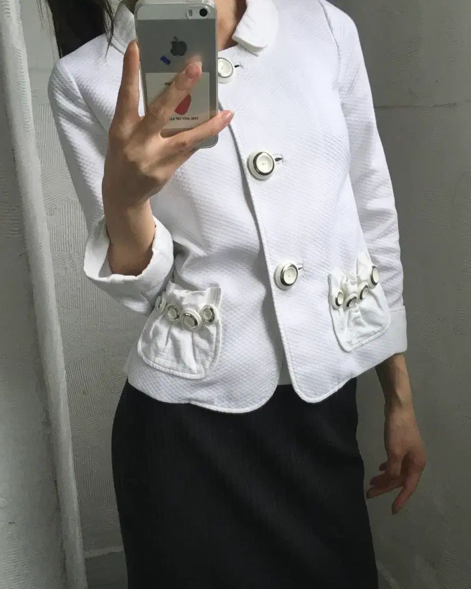 D&G ドルチェ＆ガッバーナ 白 カラ ジャケット