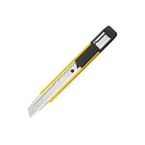 （まとめ）オルファ カッター 万能M厚型 203BSY イエロー〔×10セット〕