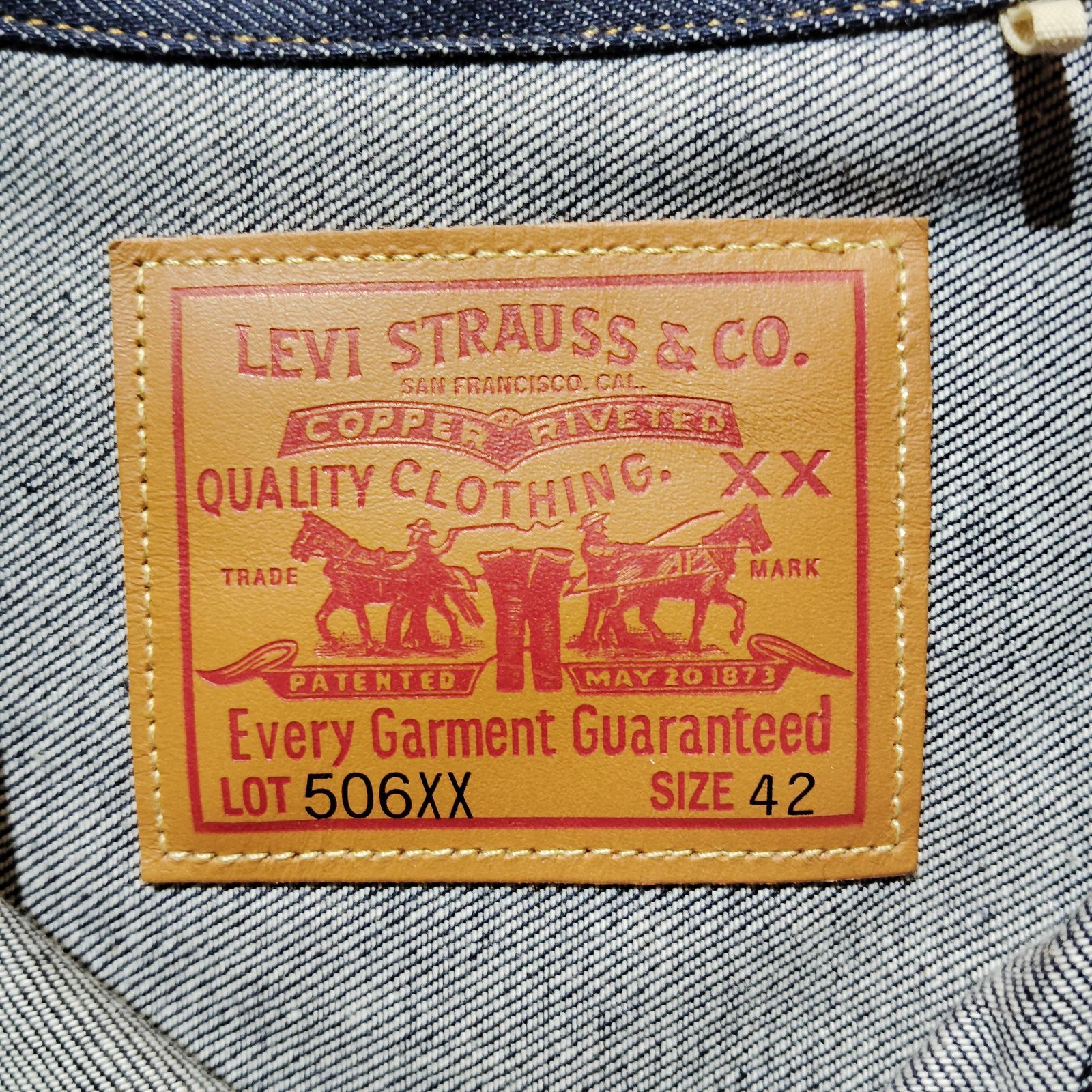 LEVI'S VINTAGE CLOTHING 506XX 1936 TYPE1 トラッカージャケット 42