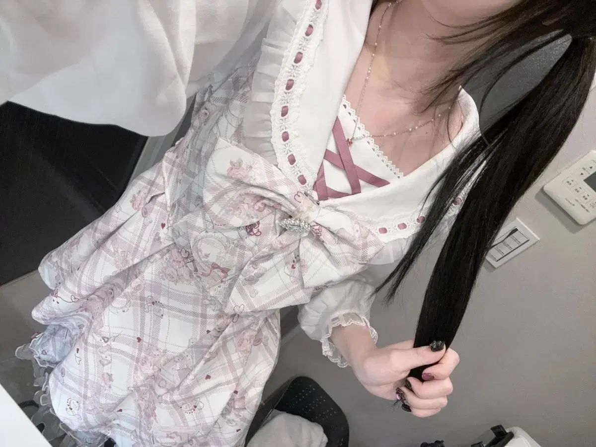 送料無料※メルカリshop取引では対象外)/set 日本 地雷系 日傘 量産型 レイ セ subculture セットアップ セット