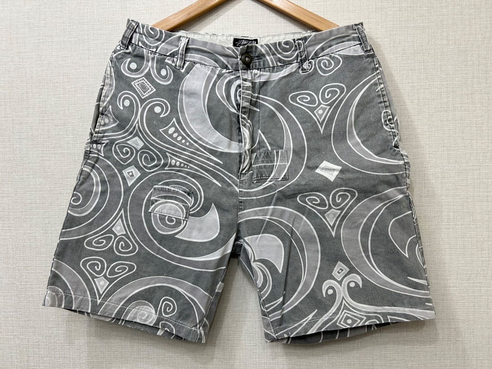 Stussy ショーツ W30 トライバルプリント ハーフパンツ