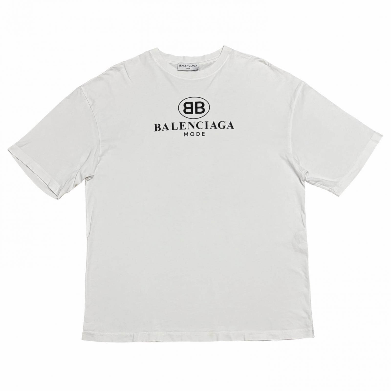BALENCIAGA/XS /ホワイト /BBロゴTシャツ /型番492258 22,052円