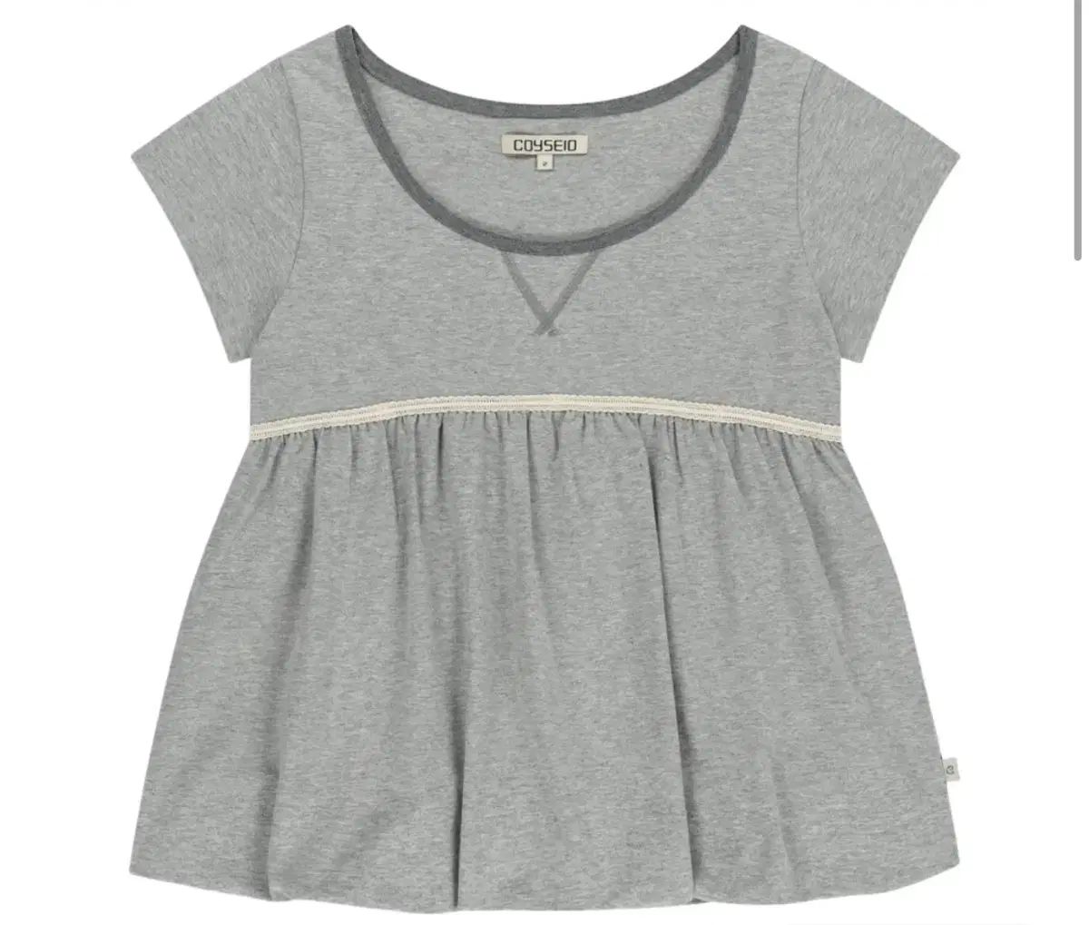 ISSEY MIYAKE イッセイミヤケ レイ バルーン Tシャツ メランジ グレー 2