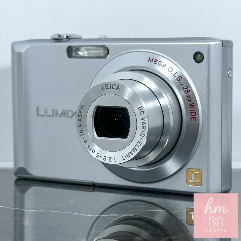 【美品】Panasonic LUMIX DMC-FX55 シルバー 810万画素 光学3.6倍ズーム 広角28mm ライカレンズ 3型液晶 コンパクトデジタルカメラ パナソニック ルミックス