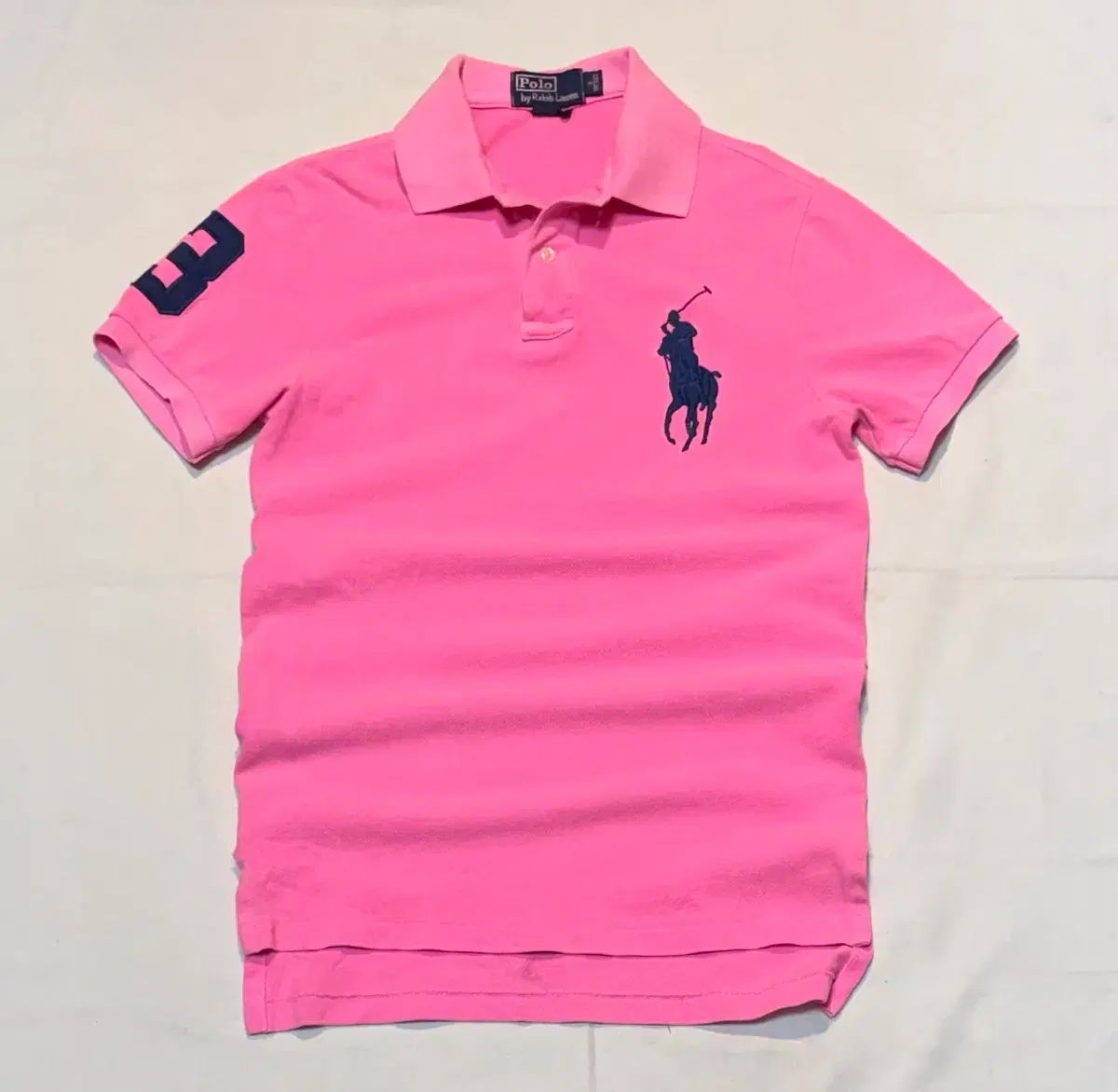 ポロ ラルフローレン ビックポニー チーフキープ カラーTシャツ ネオン ピンク