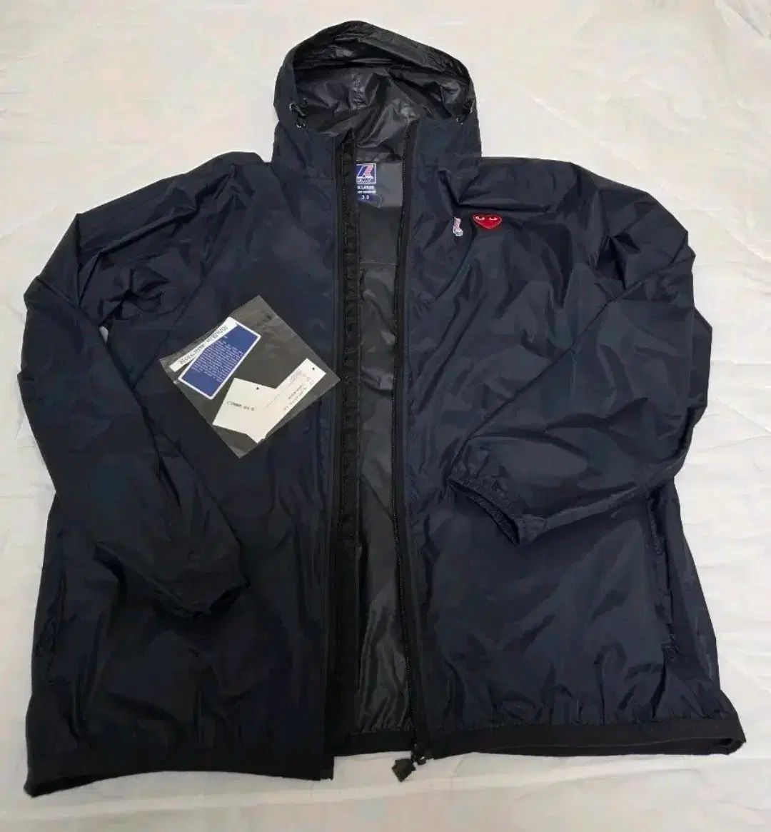 KWAY x コム・デ・ギャルソン コラボ ウィンドブレーカー ネイビー