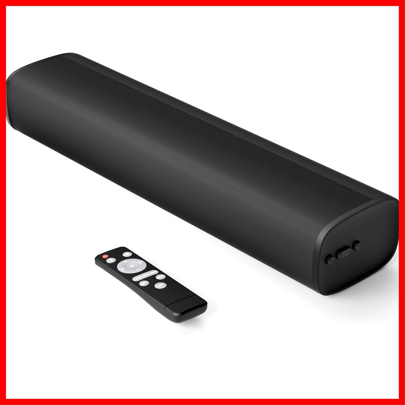 【数量限定】HolyCrab サウンドバー Bluetooth5.3テレビ スピーカー KY-Mini 横幅42cm Soundbar テレビ／パソコン／ゲーム／ホームシアターに対応 HDMI (ARC)/光デジタル/AUX/ブルートゥース接続対応 日本語説明