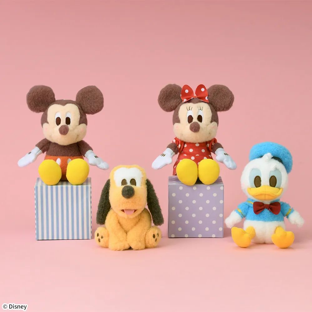 ミッキー&フレンズ赤いほっぺぬいぐるみ ミニー ドナルドダック 