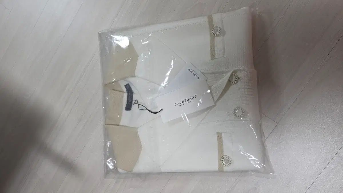 新品) JILL STUART ジルスチュアート NEW YORK ダブルボタン ニット半袖ジャケット