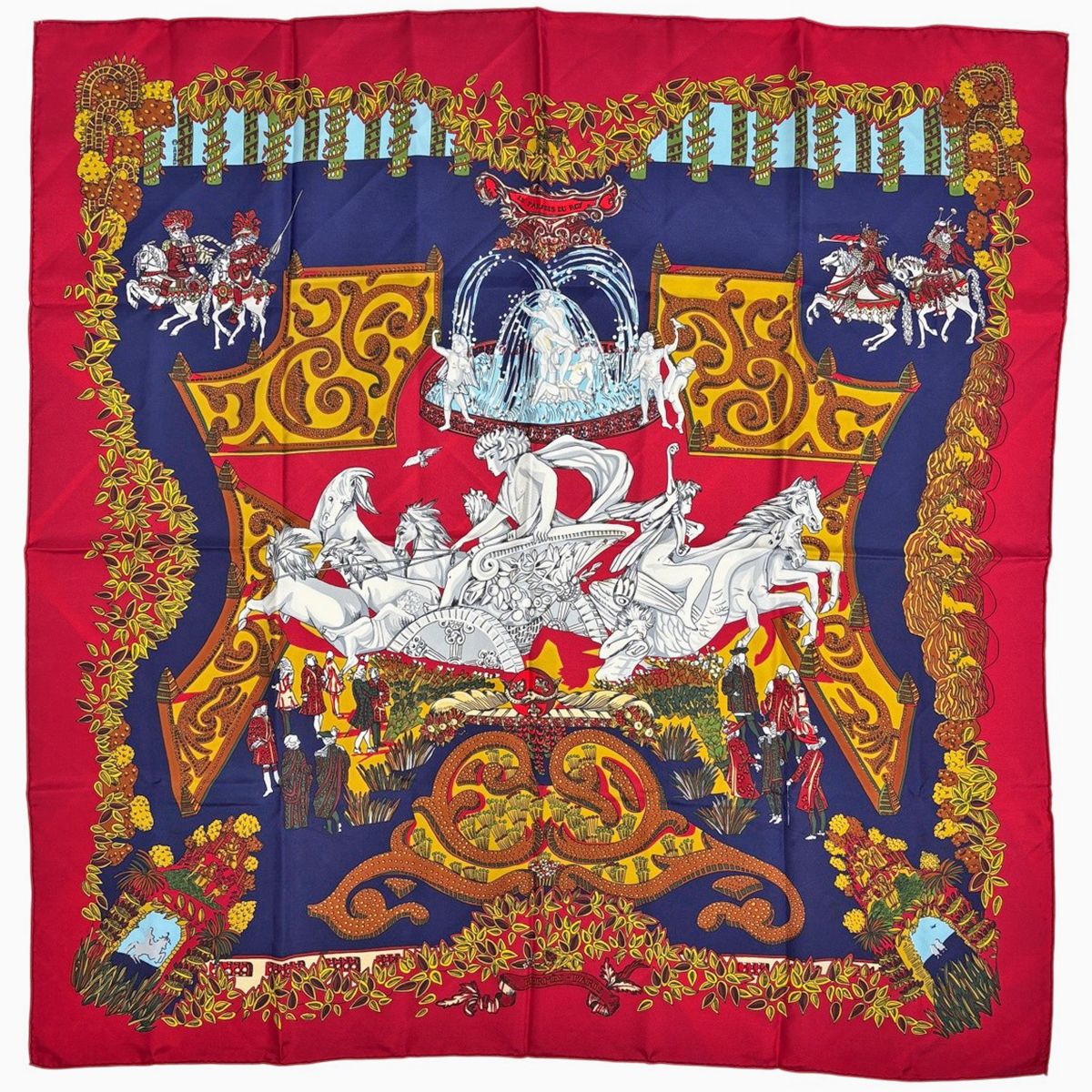 エルメス HERMES カレ90 LE PARADIS DU ROY 王の楽園 スカーフ シルク