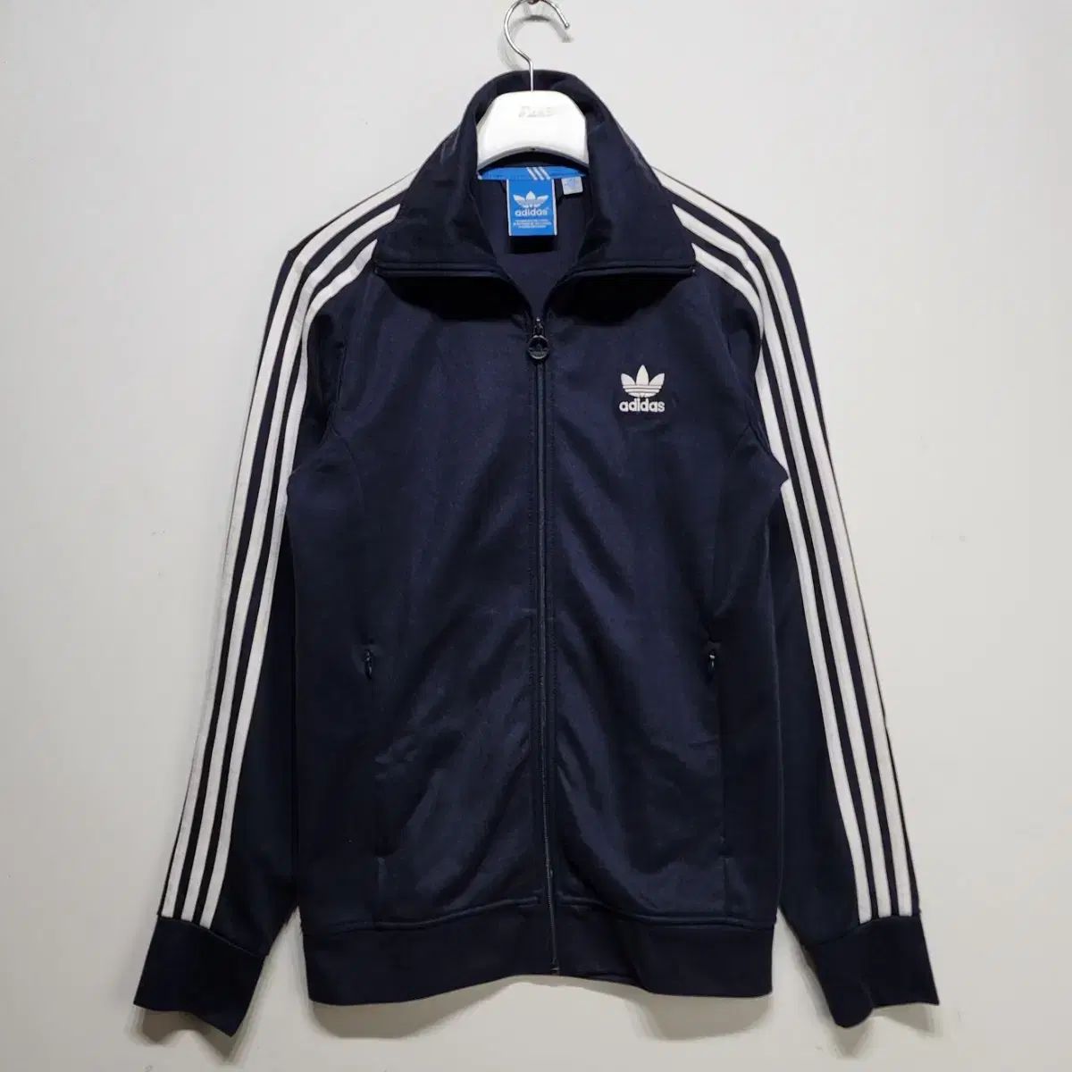 アディダス ADIDAS ヨーロッパジャージ トレーナー トラックジャージ ジャケット ネイビーM