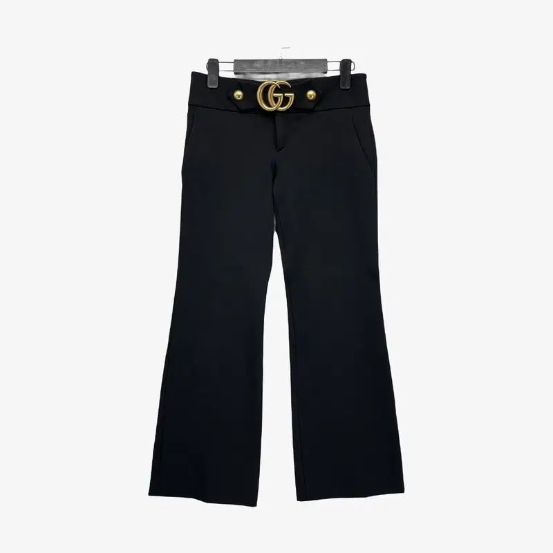 (Women 38) グッチ レーヨンブレンド マーモント ズボン ブラック MBB0413