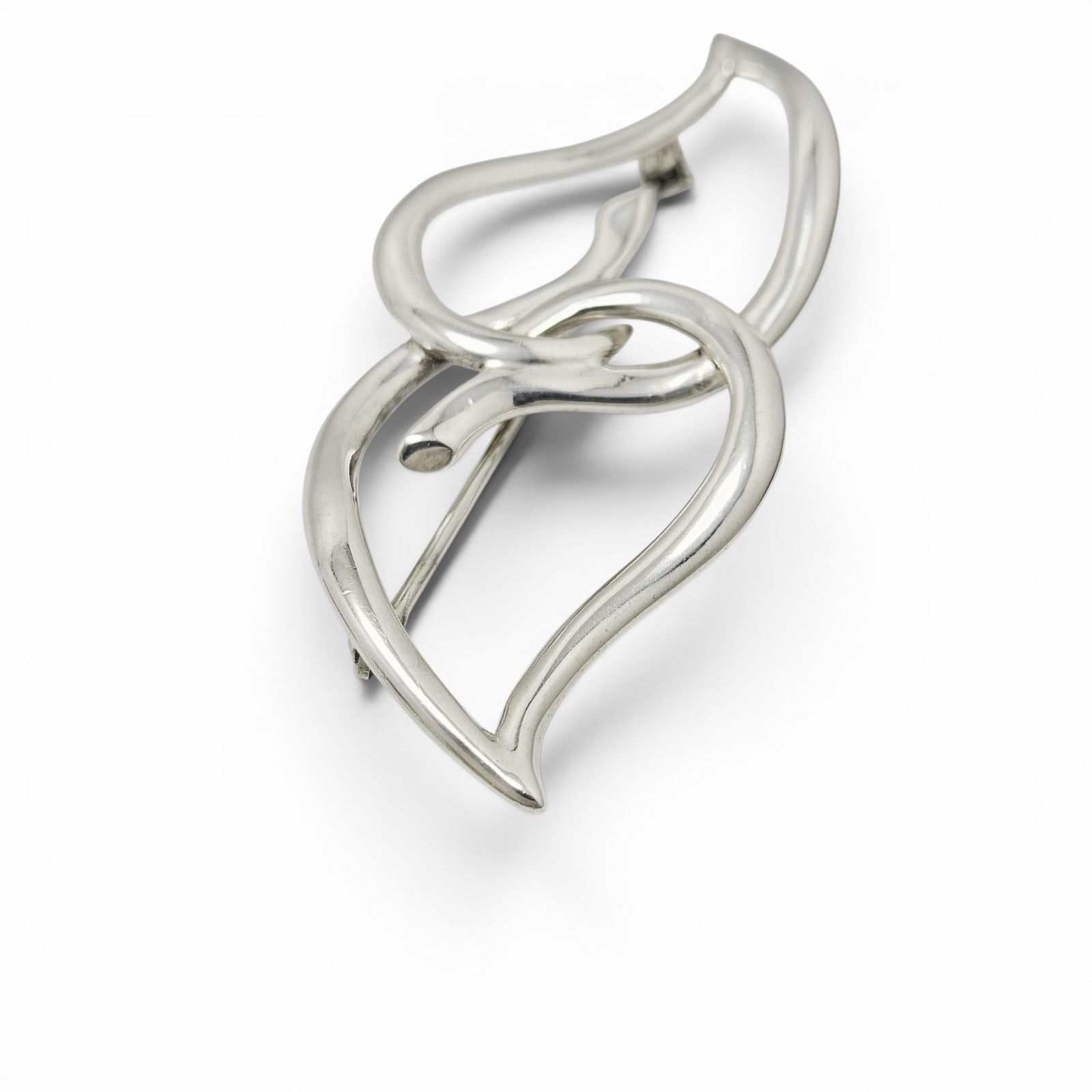美品】ティファニー ブローチ ダブルリーフ STERLING - メルカリ