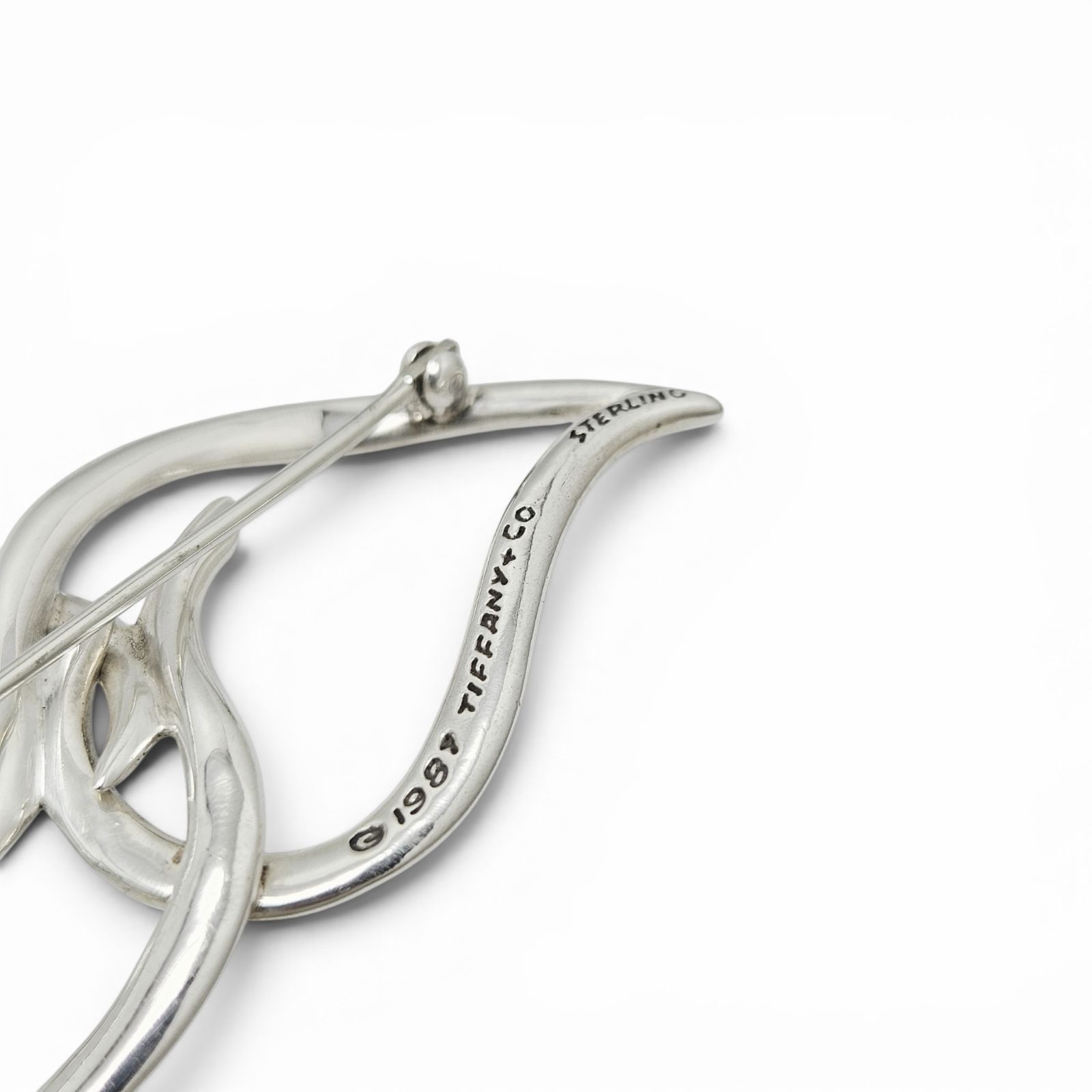 美品】ティファニー ブローチ ダブルリーフ STERLING - メルカリ