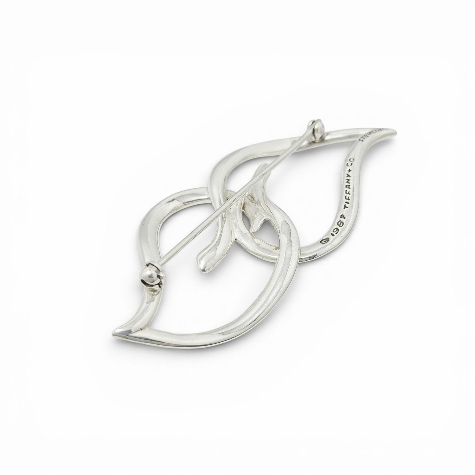 美品】ティファニー ブローチ ダブルリーフ STERLING - メルカリ