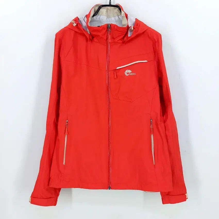 NEPA レディース 秋冬 フード取り外し ウィンドブレーカー ジャケット レッド (HU44303)