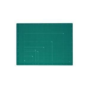（まとめ）プラス カッターマット A2 GR CS-A2 緑〔×2セット〕