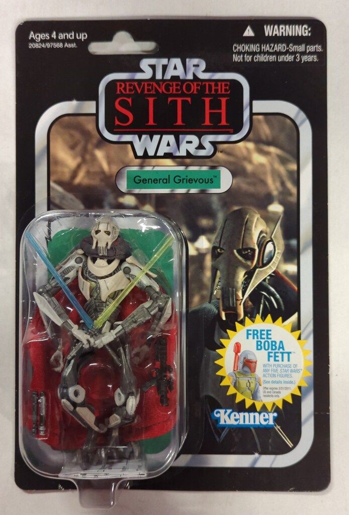 HASBRO VC 11 / VINTAGE COLLECTION STAR WARS / EPISODE 3 (REVENGE OF THE SITH) GENERAL GRIEVOUS 3.5インチ